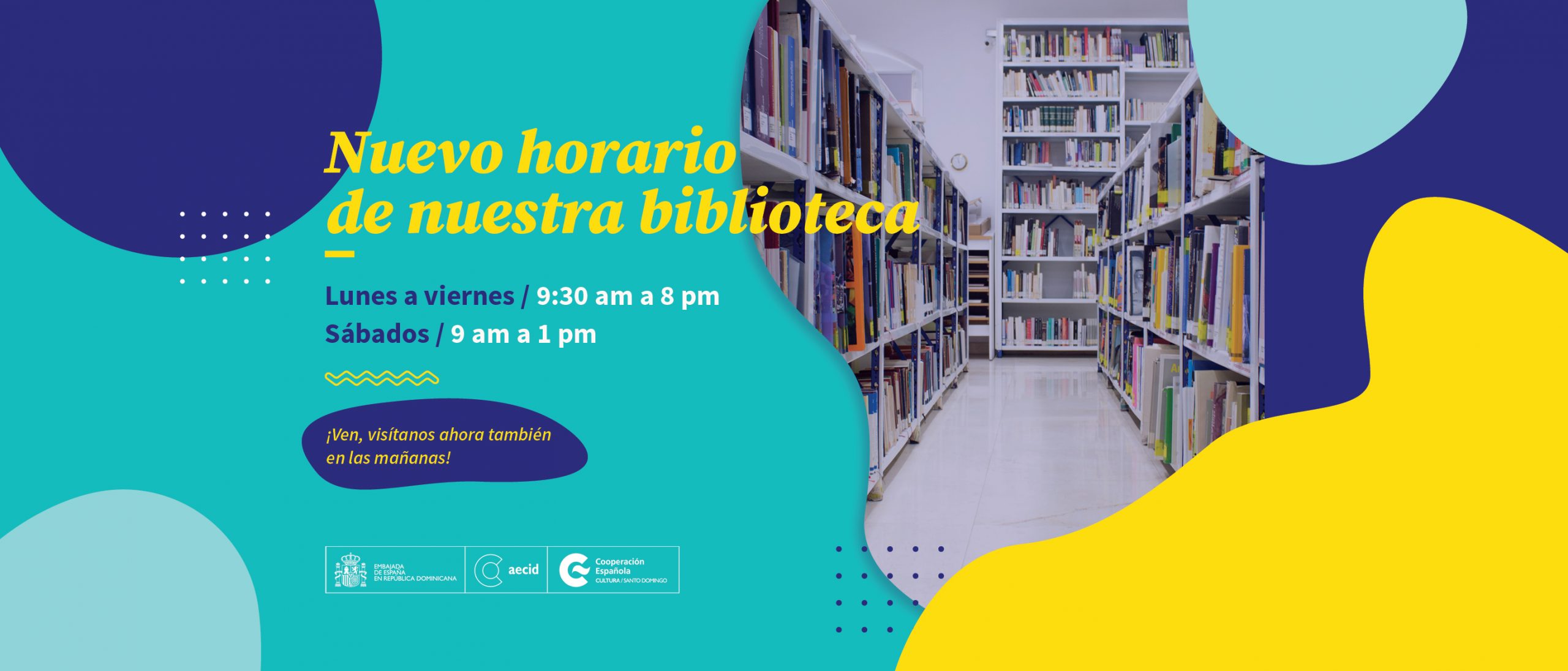 ATENCIN Nuevo horario de nuestra biblioteca