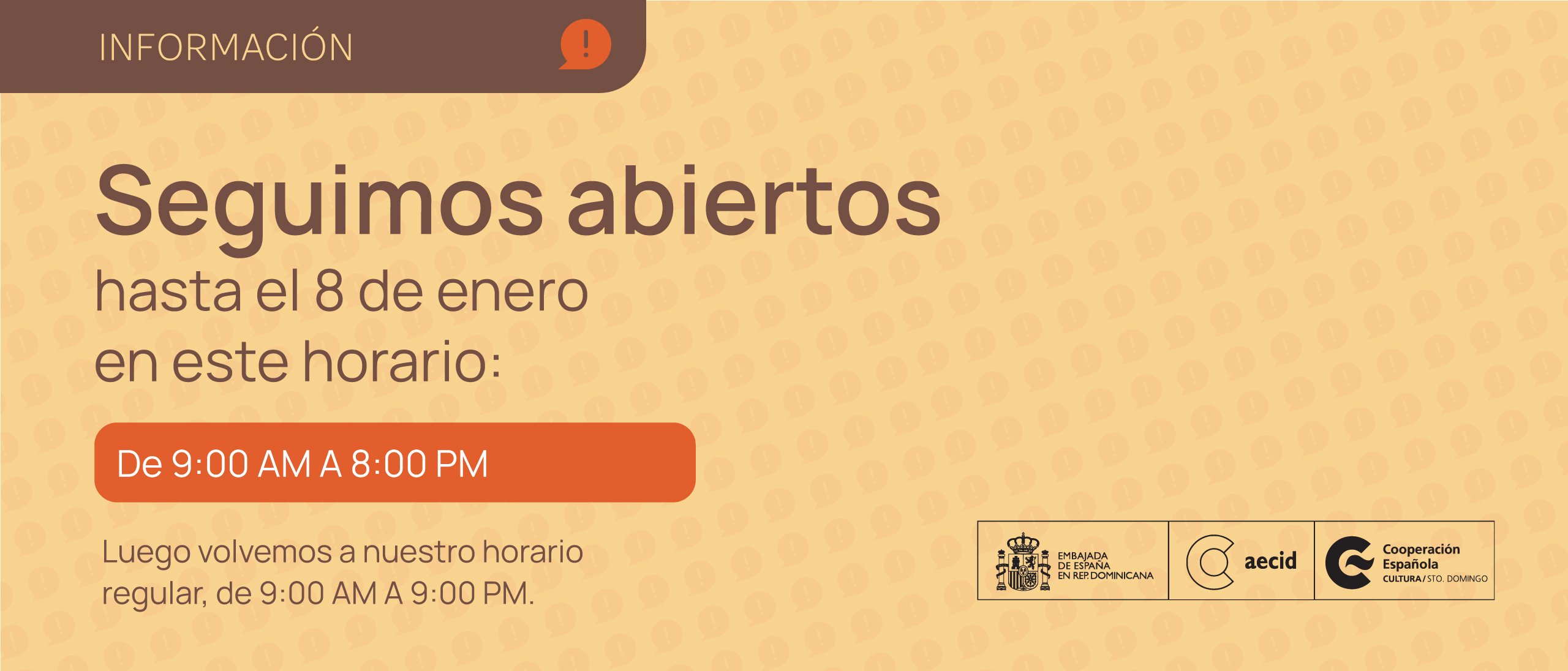 Estamos abiertos
