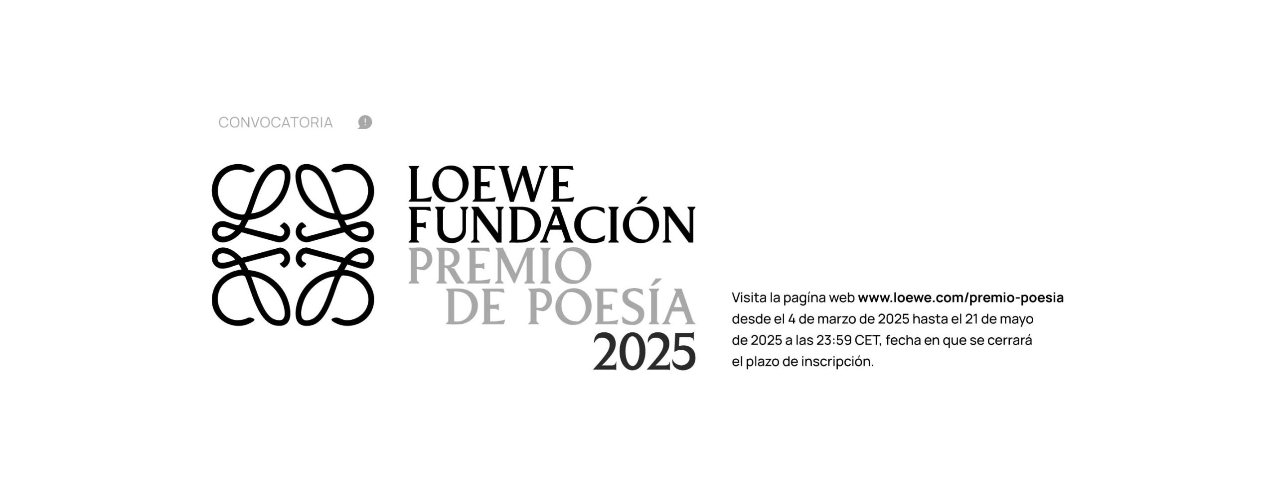XXXVIII Premio Internacional de Poesa Fundacin Loewe 2025 Espaa