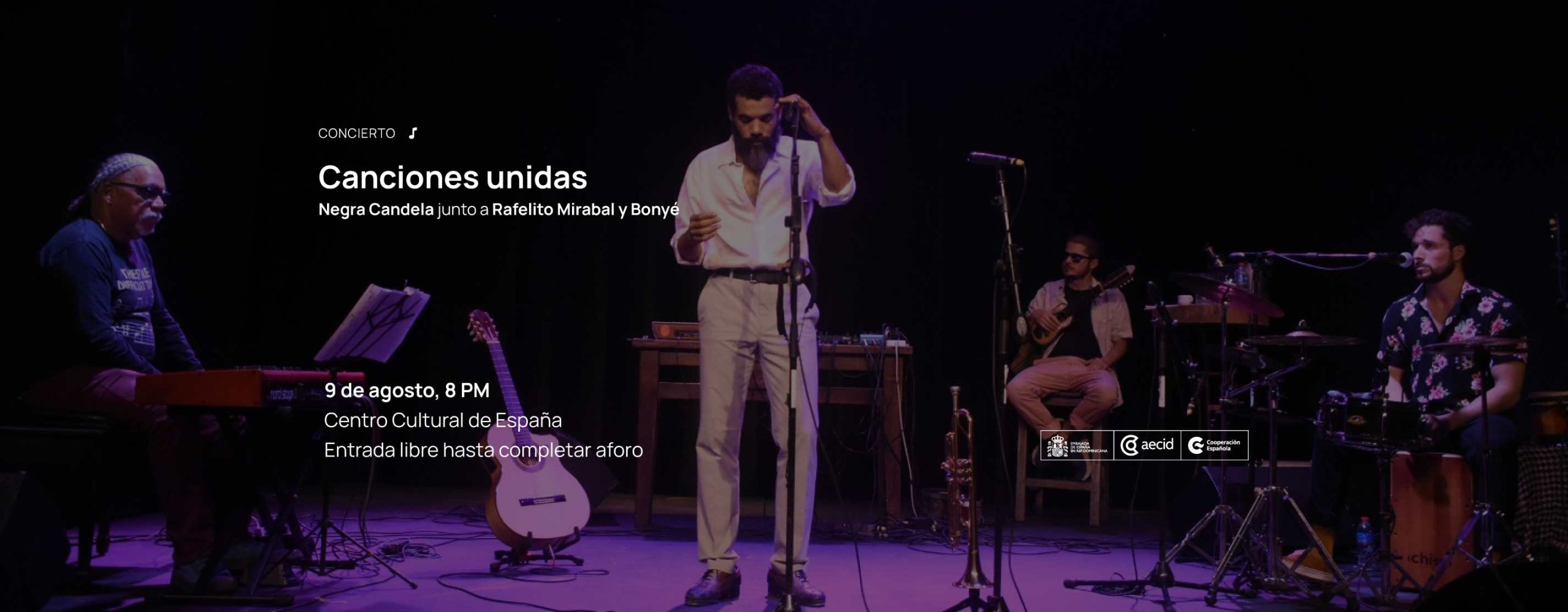 Canciones unidas Negra Candela en concierto