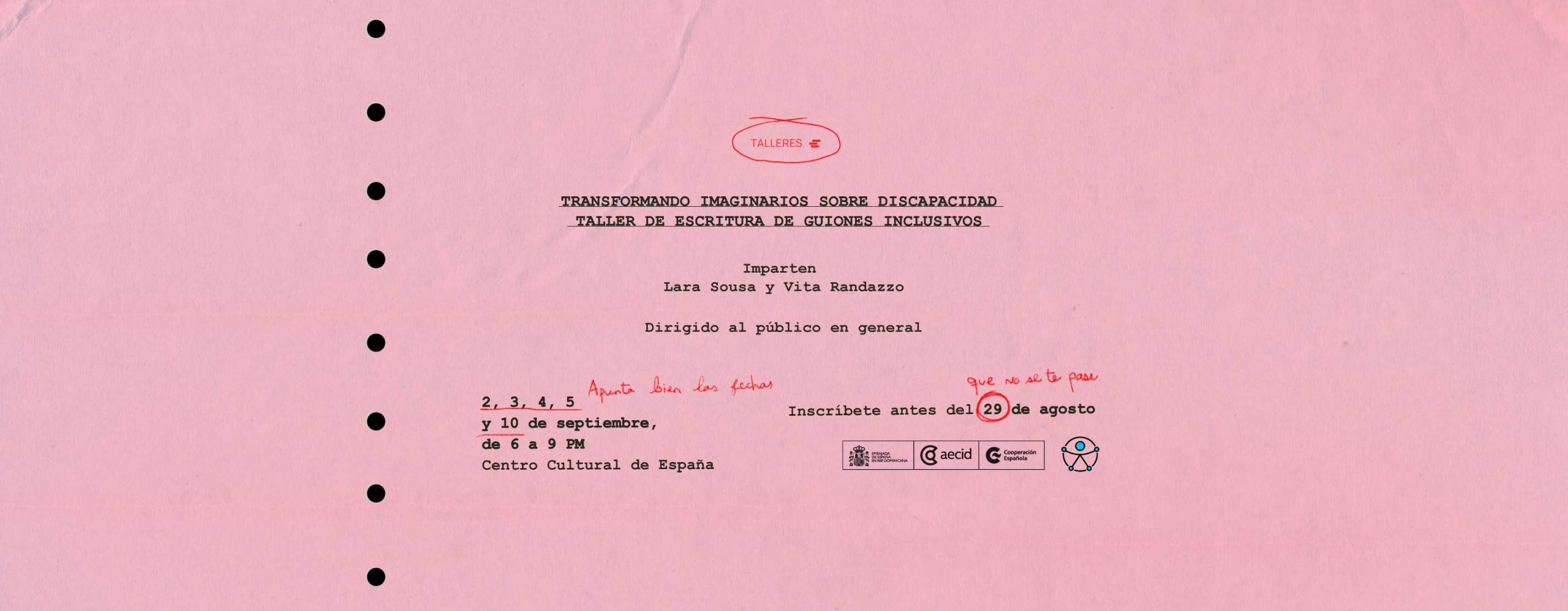 Transformando imaginarios sobre discapacidad taller de escritura de guiones inclusivos