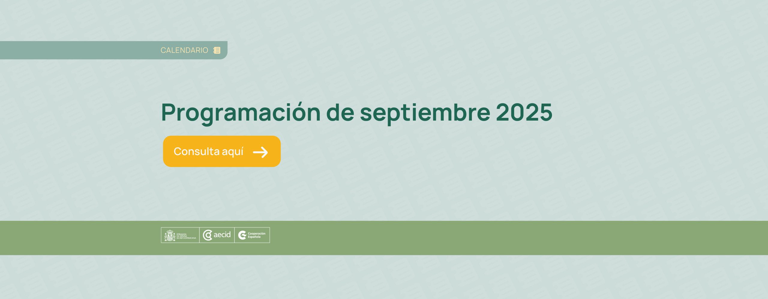 Calendario de actividades de septiembre 2025