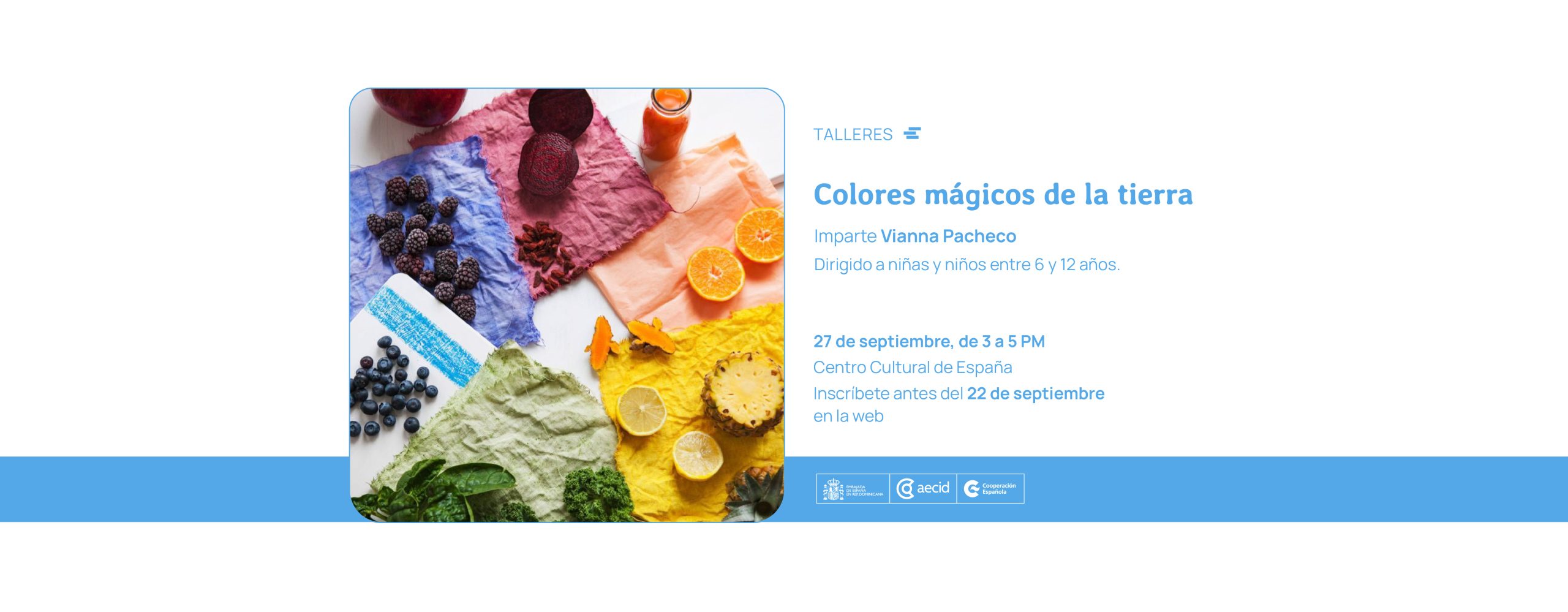 Cartel de los colores mágicos de la tierra