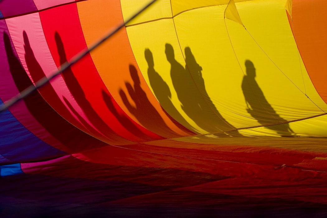 Colores y formas en papel mach