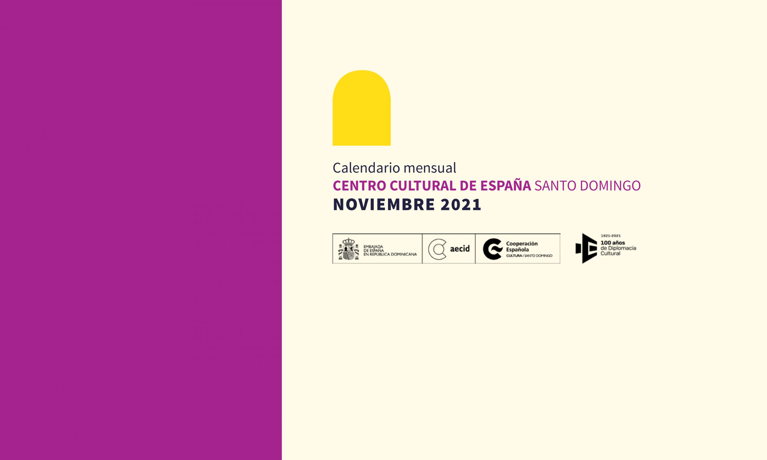 Calendario de actividades de noviembre