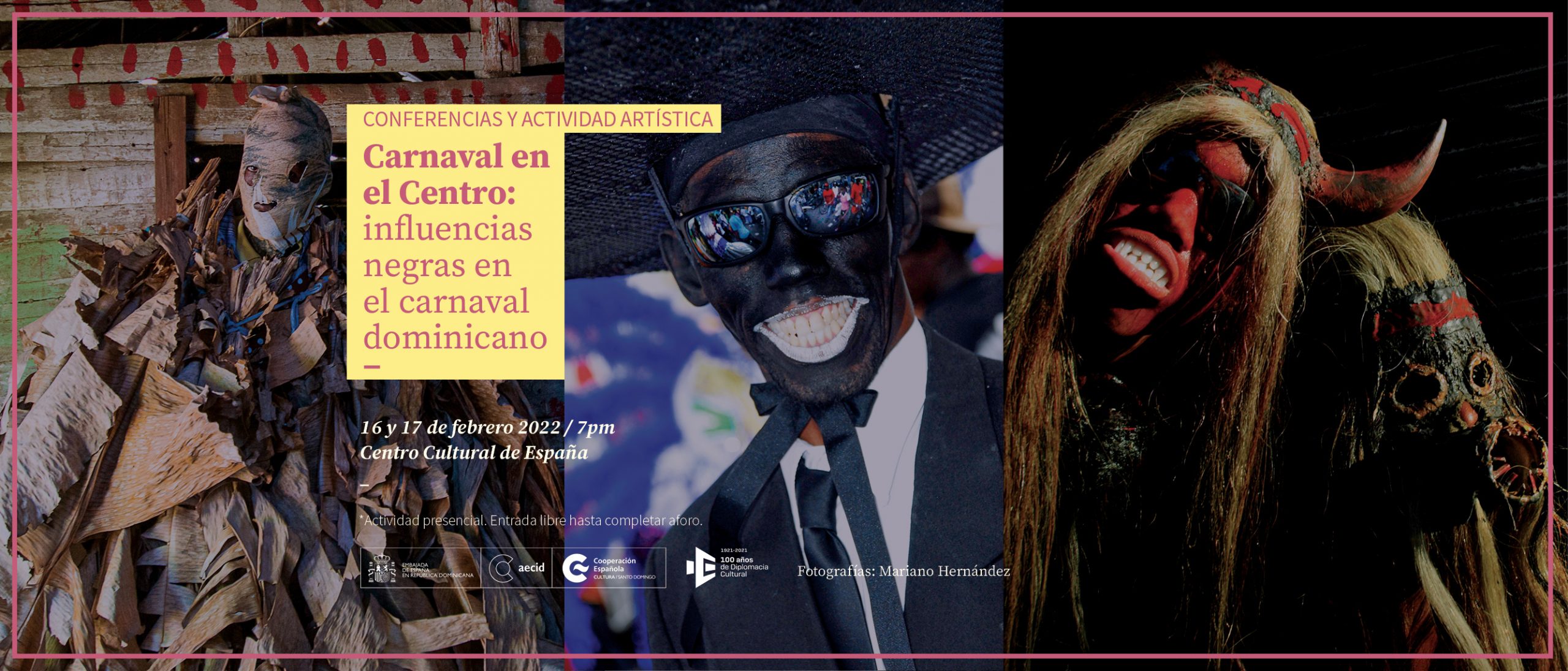 Carnaval desde el Centro 2022 Influencias negras en el carnaval dominicano