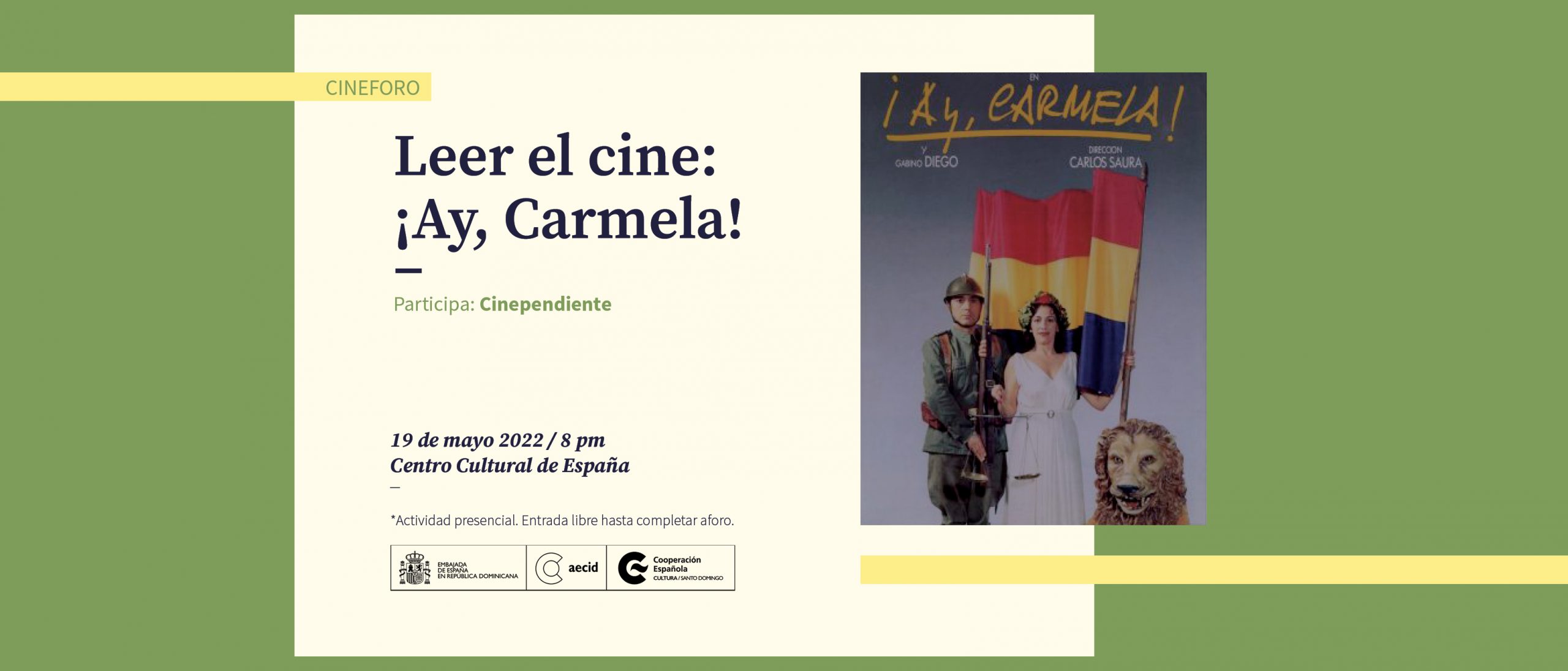 Cineforo Leer el cine Ay Carmela