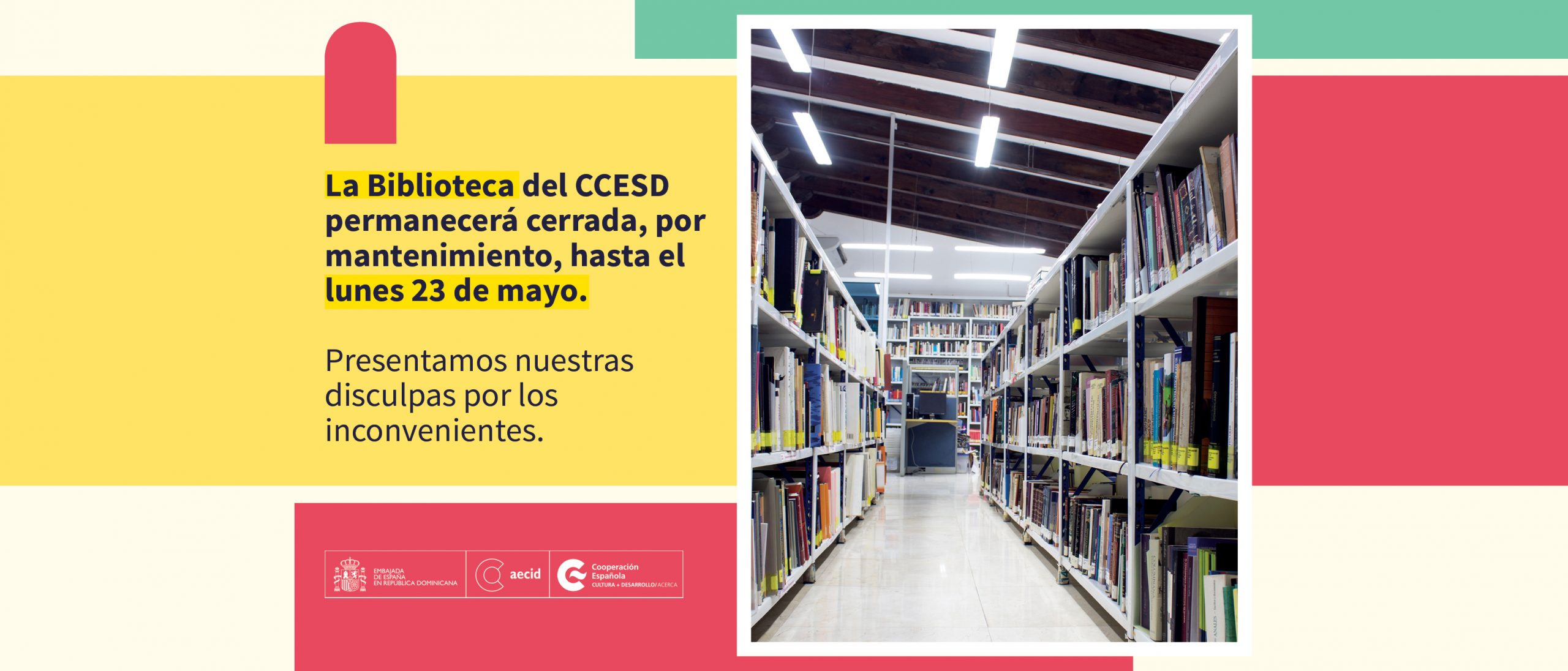 Cierre temporal de nuestra biblioteca
