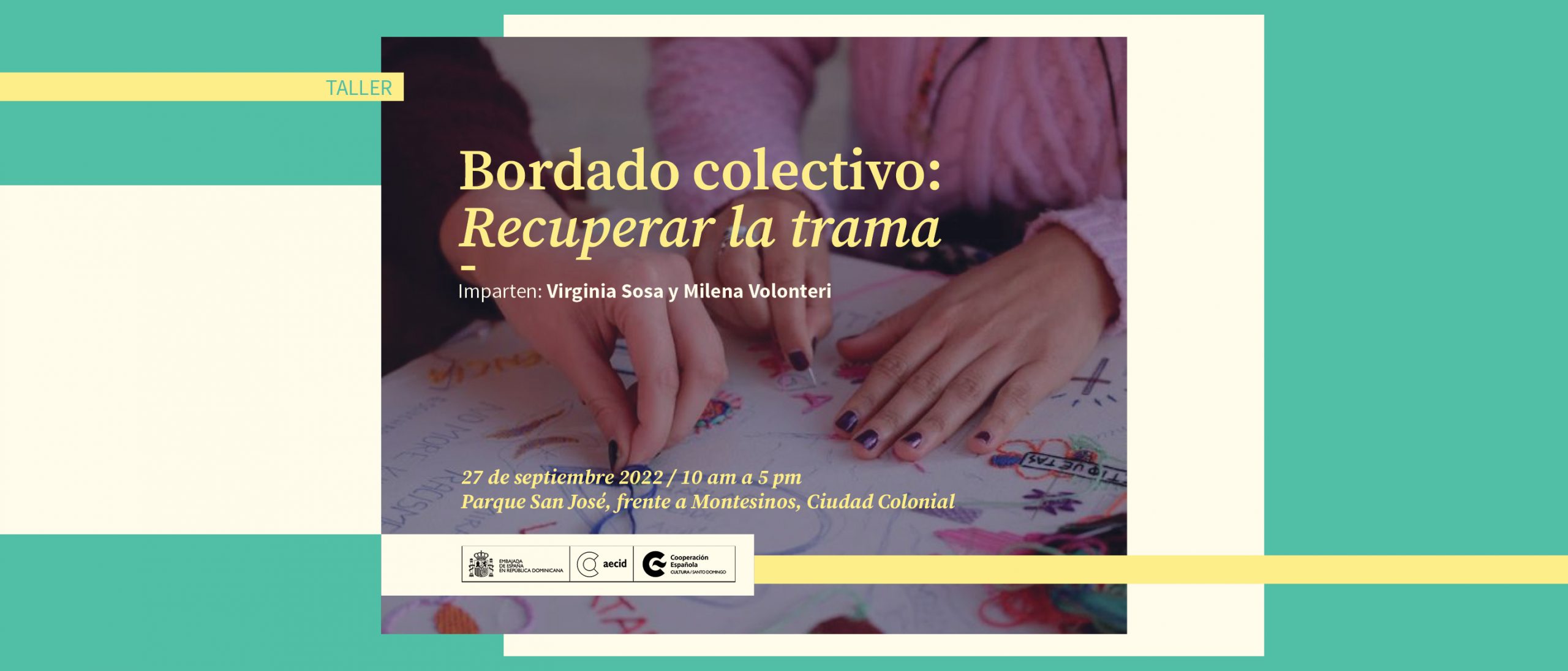 Bordado colectivo Recuperar la trama