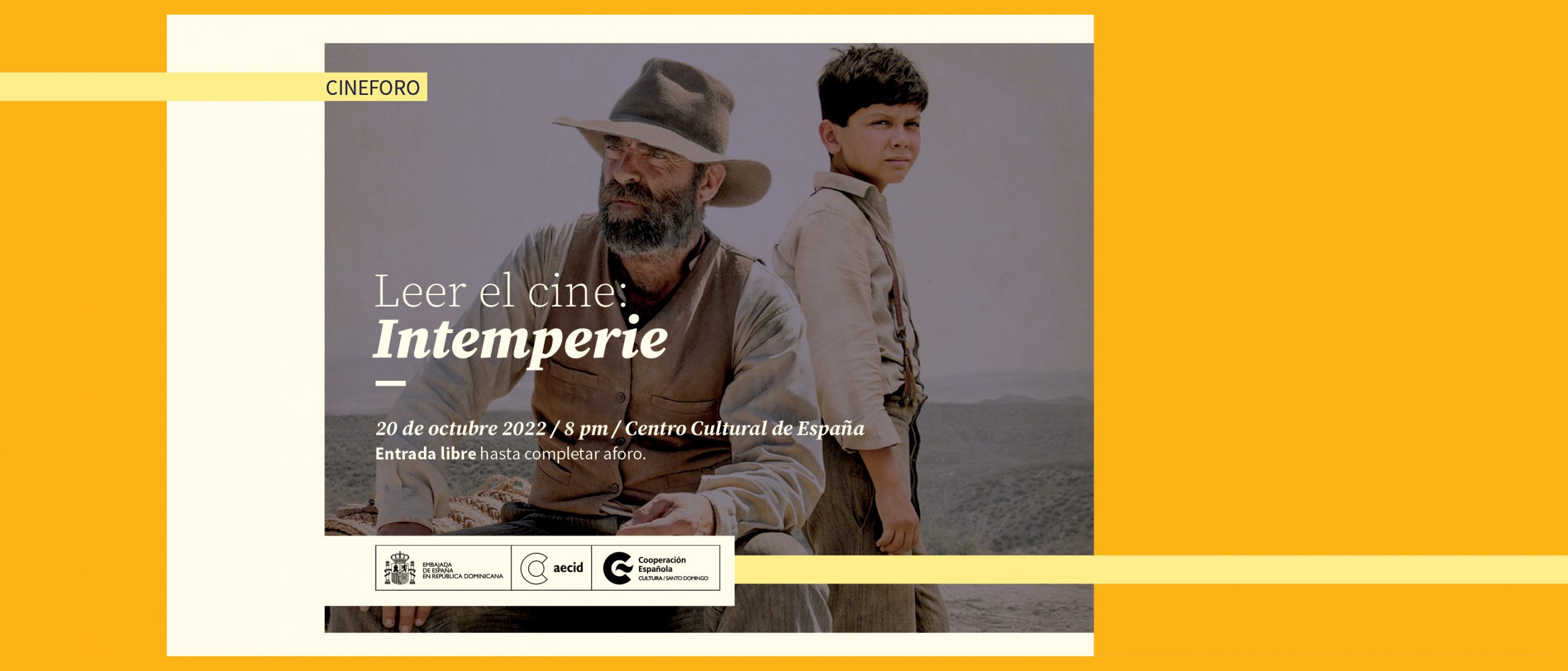 Leer el cine Intemperie