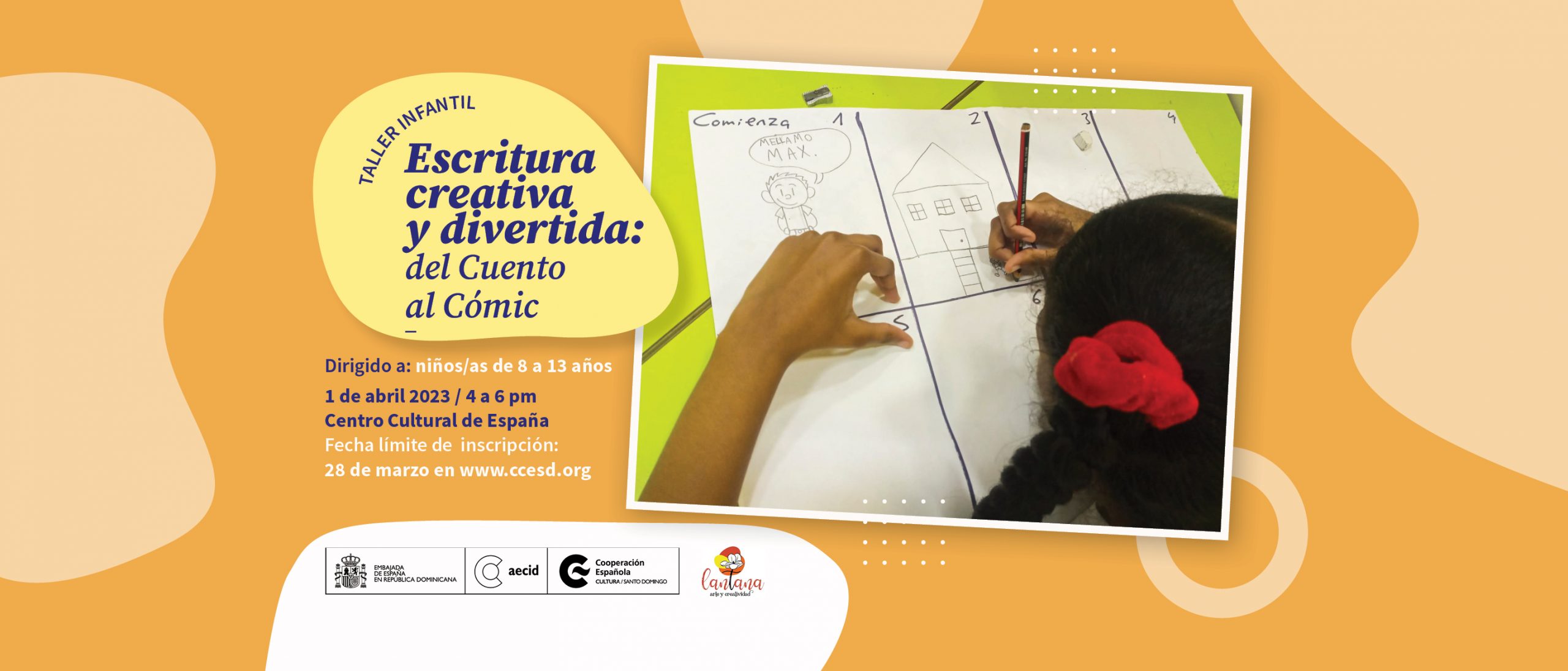 Taller de escritura creativa y divertida del cuento al cmic