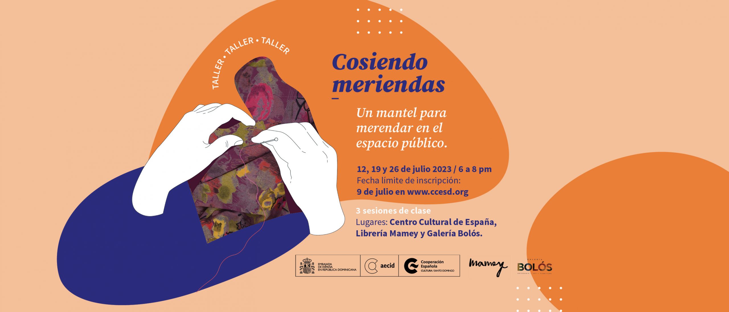 Cosiendo meriendas Un mantel para merendar en el espacio pblico