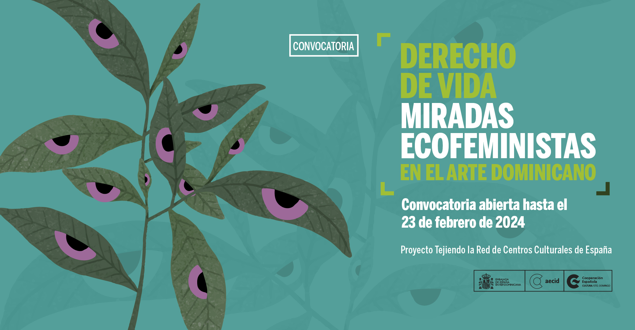 Convocatoria Derecho de vida Miradas ecofeministas en el arte dominicano