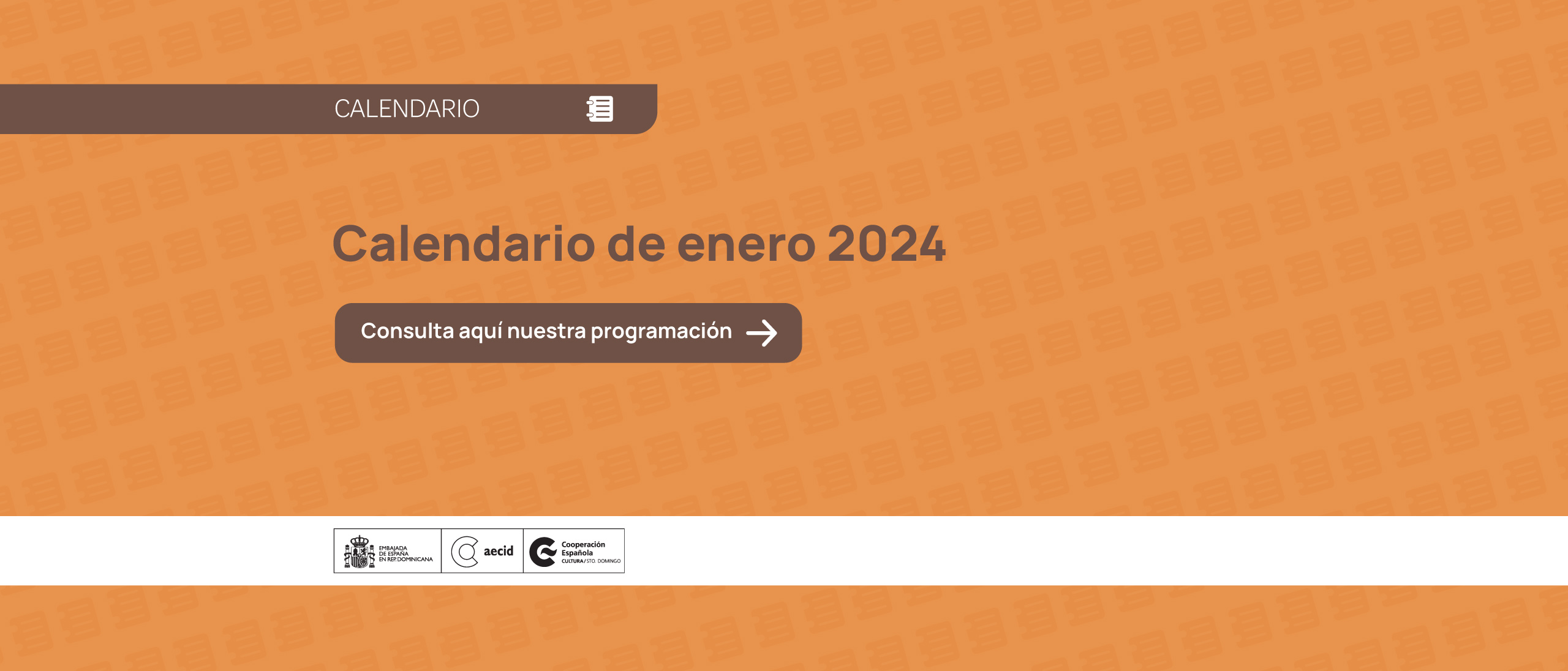 Calendario de actividades de enero 2024