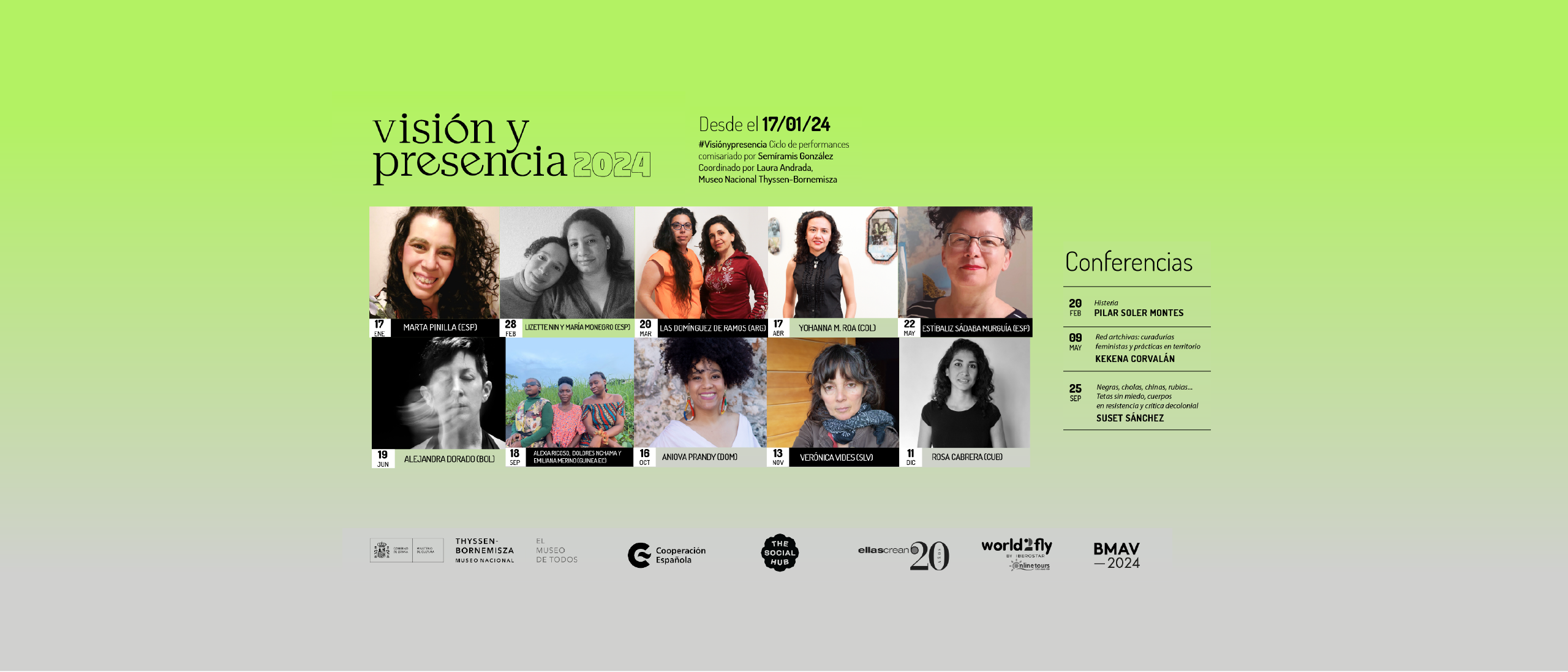 Visin y presencia 2024 Ciclo de performances