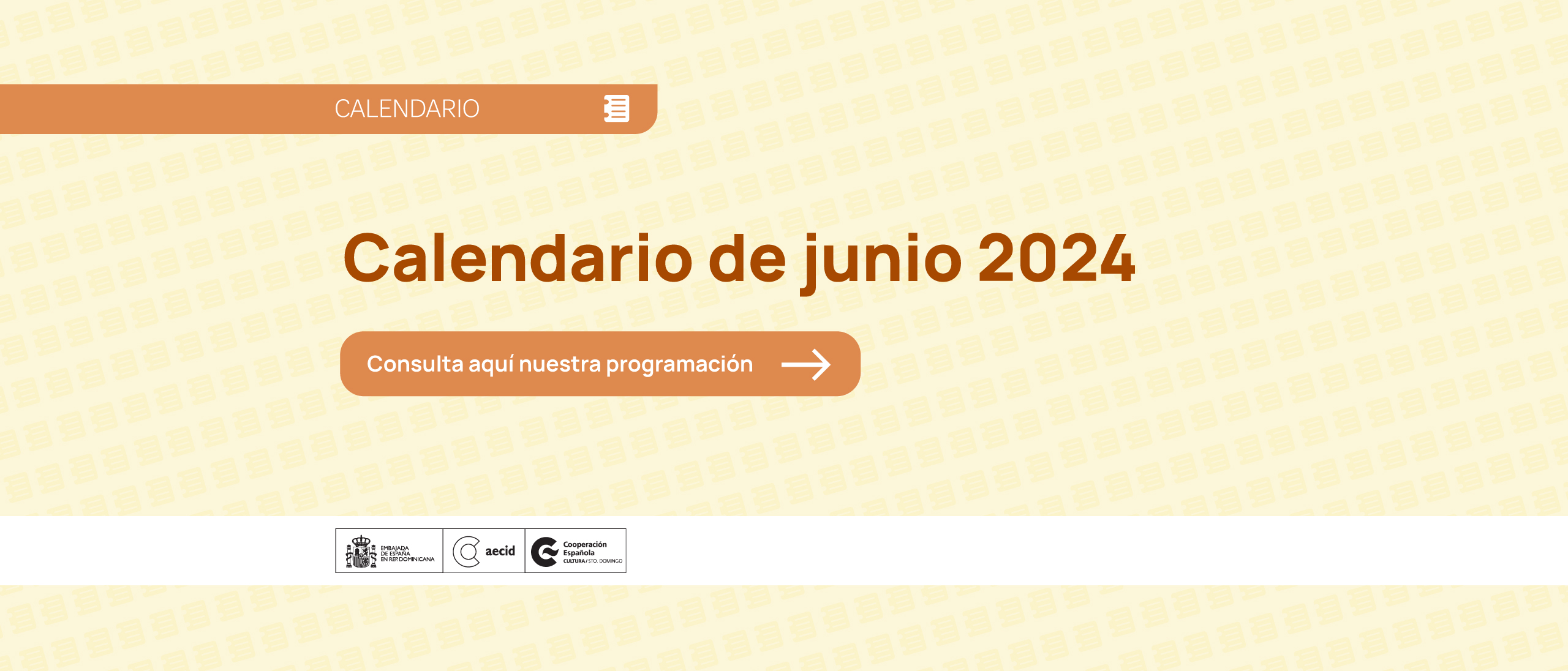 Calendario de actividades de junio 2024