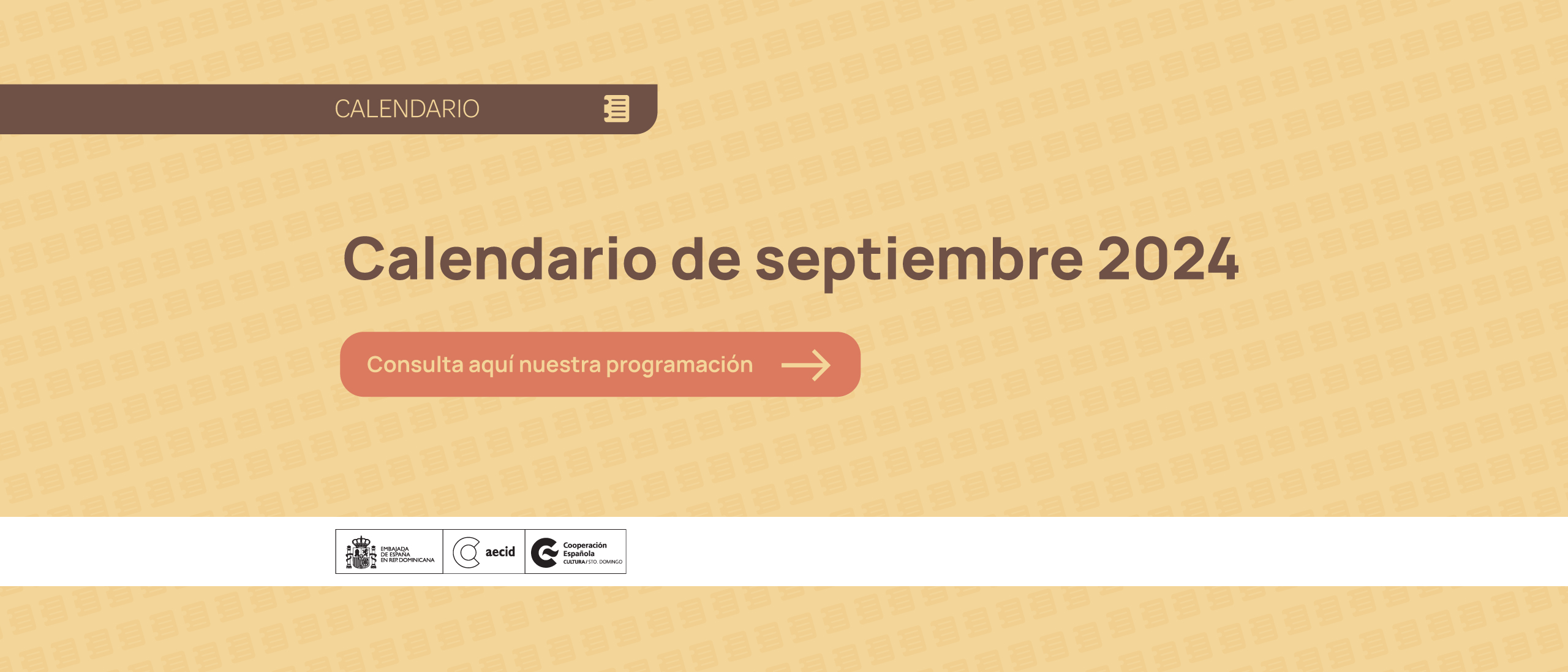 Calendario de actividades de septiembre 2024