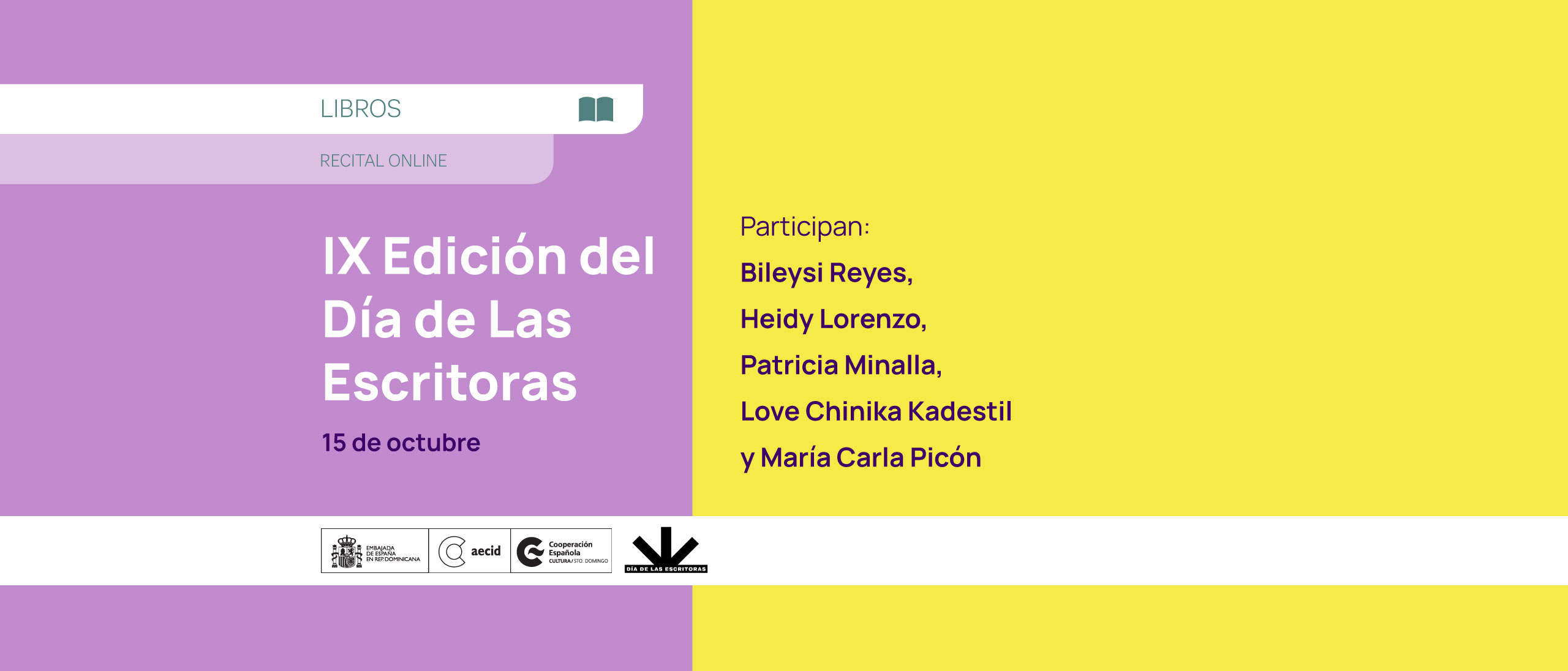 IX edicin del Da de las Escritoras