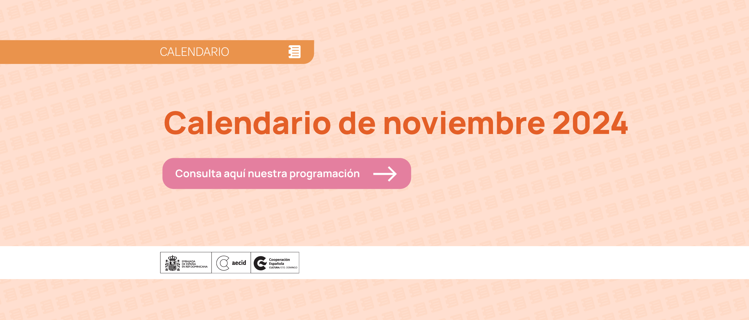 Calendario de actividades de noviembre 2024
