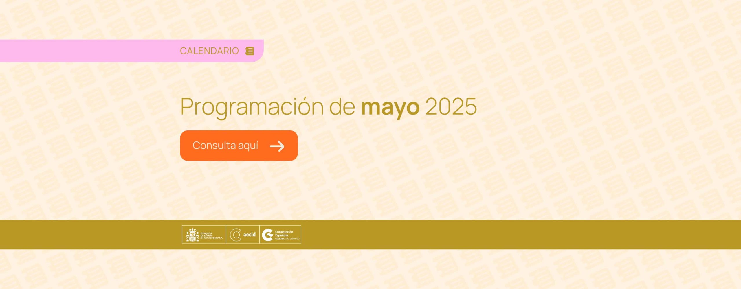 Calendario de actividades de mayo 2025